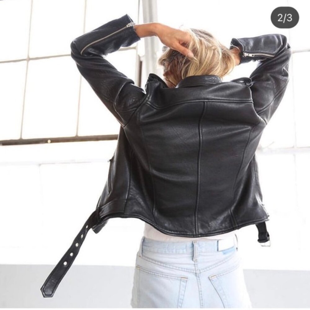 Asher Leather Jacket - Barely Worn - image 2